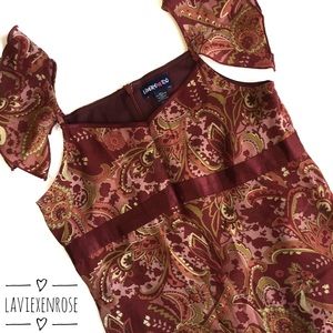 Limited Too Red Paisley Dress